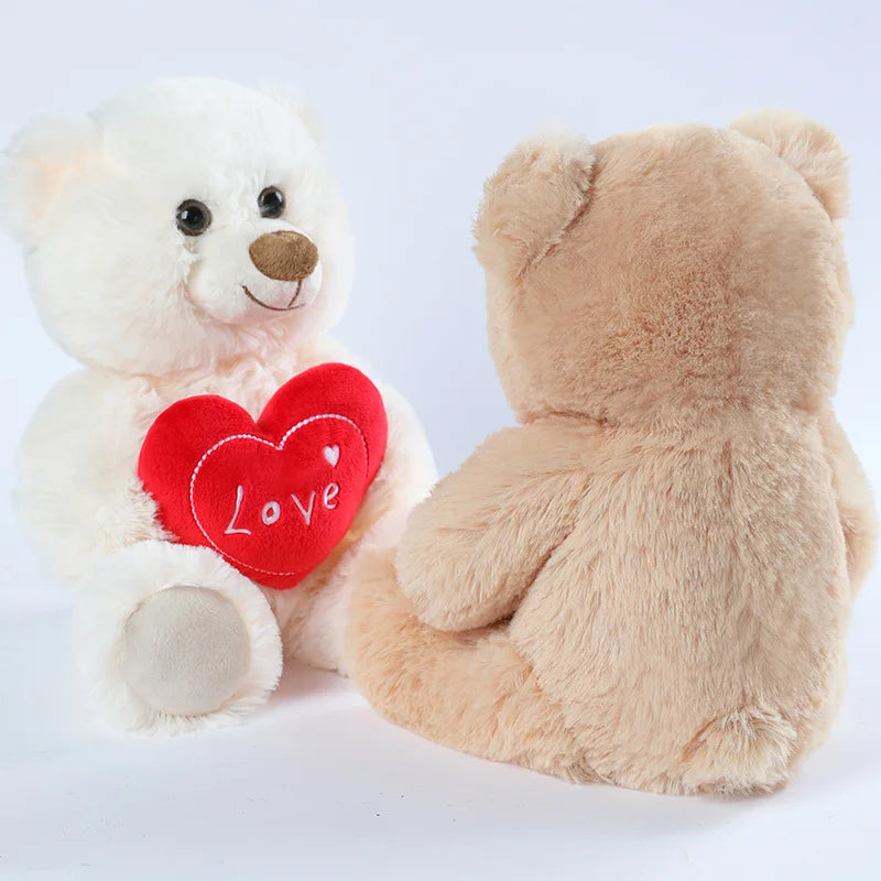 Vintage Heart Bear Dog Plush Toys