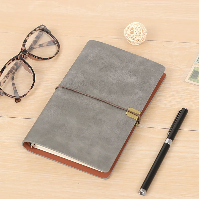 Vintage Soft Pu Leather Travel Journal Notebook