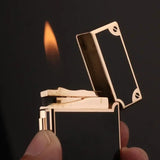 Vintage  Classic Loud Lighter Metal Inflatable Open Flame