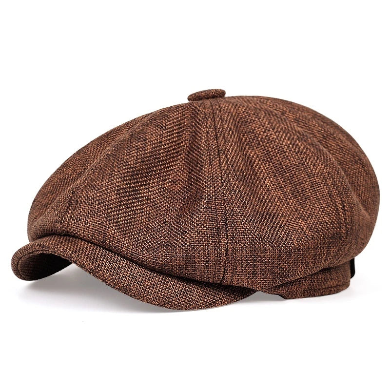 Men's Vintage Newsboy Hat Spring Summer