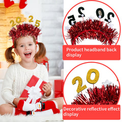 2025 Glitter Sequins Christmas Headbands