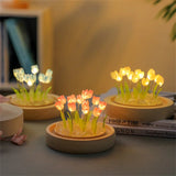 Vintage Artificial Tulip Flower Night Light