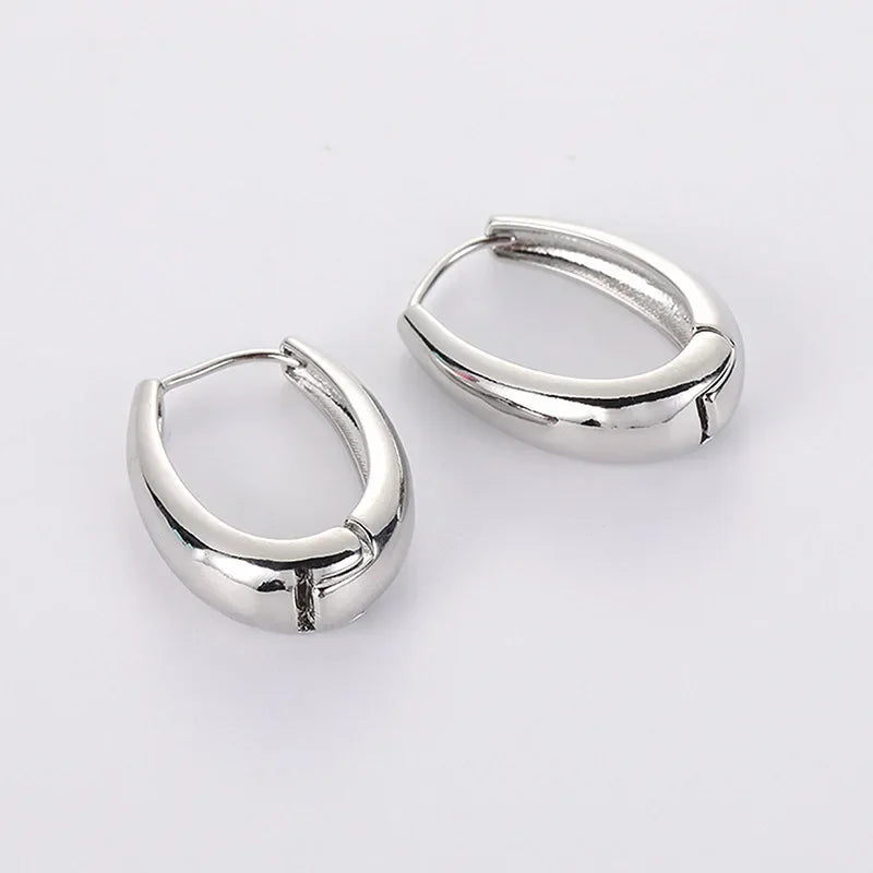 Vintage 2023 Metal Hoop Earrings Women