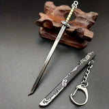 Vintage Mini Sword Shape Pendant Keychain