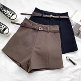 Casual A-line High Waist Vintage Shorts