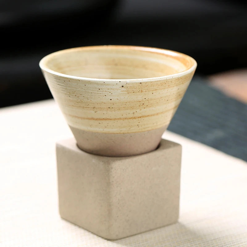 Japanese Style Vintage Ceramic Coffee Cup