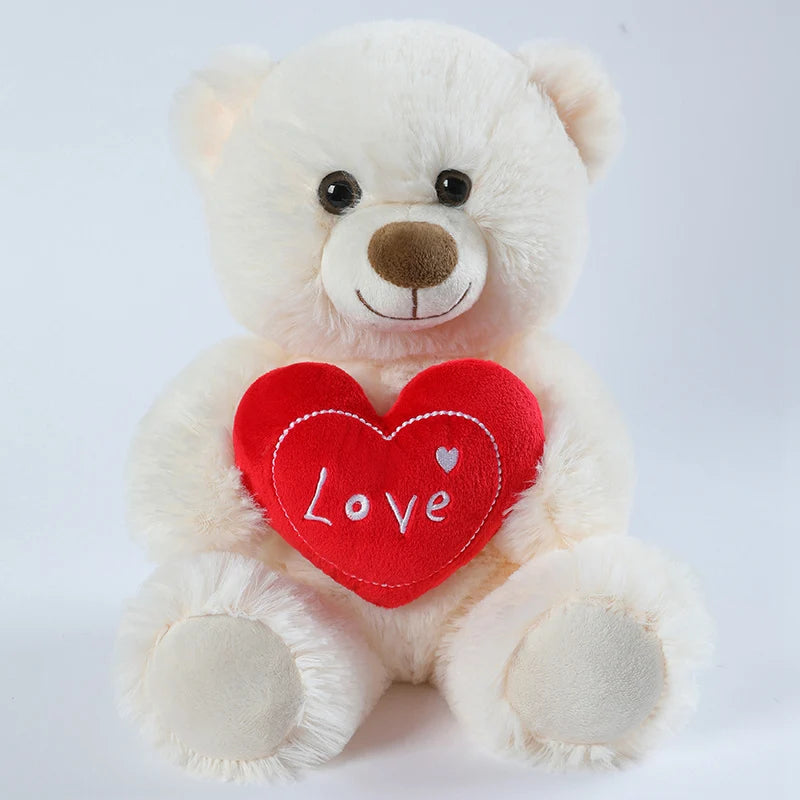 Vintage Heart Bear Dog Plush Toys