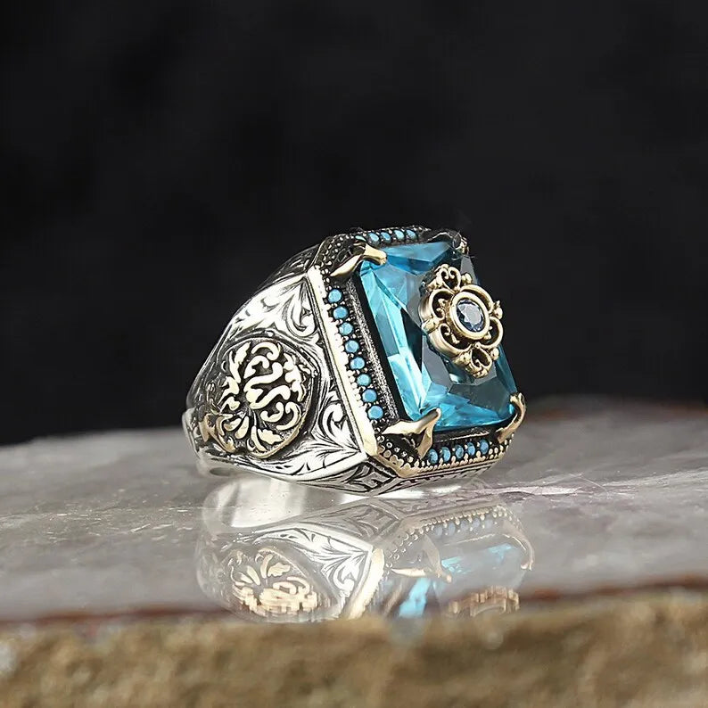 Vintage Retro Handmade Turkish Signet Ring