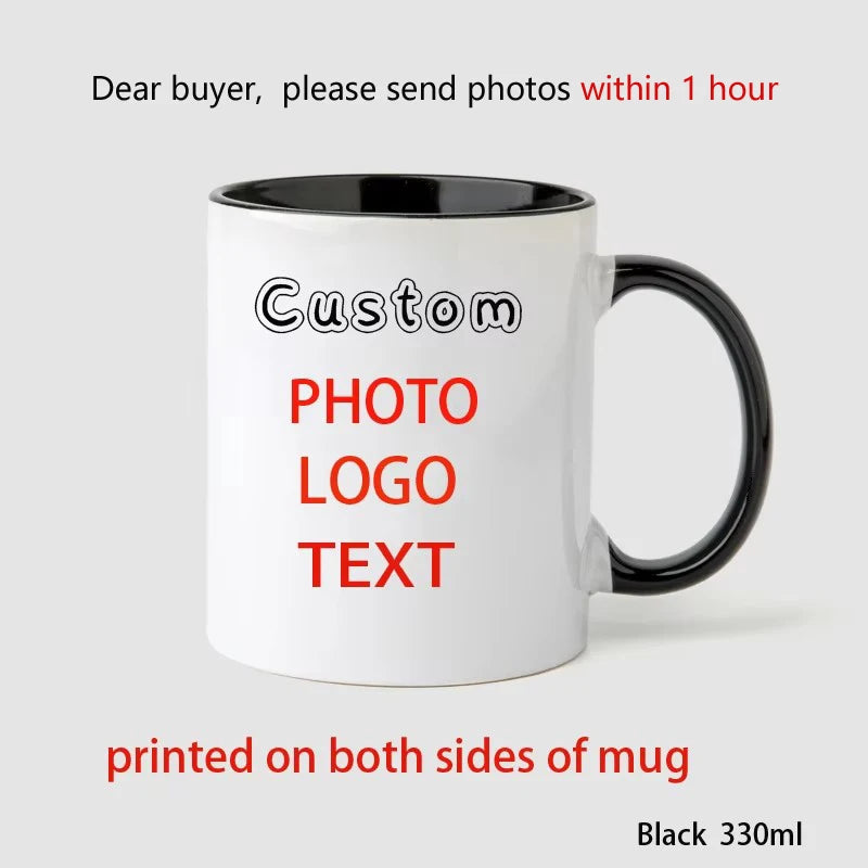 Vintage Personalized Your Photo Coffee Mugs