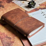 Vintage Soft Pu Leather Travel Journal Notebook