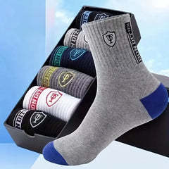 5/10 Pairs Breathable Sweat Absorbing And Deodorizing Business Socks