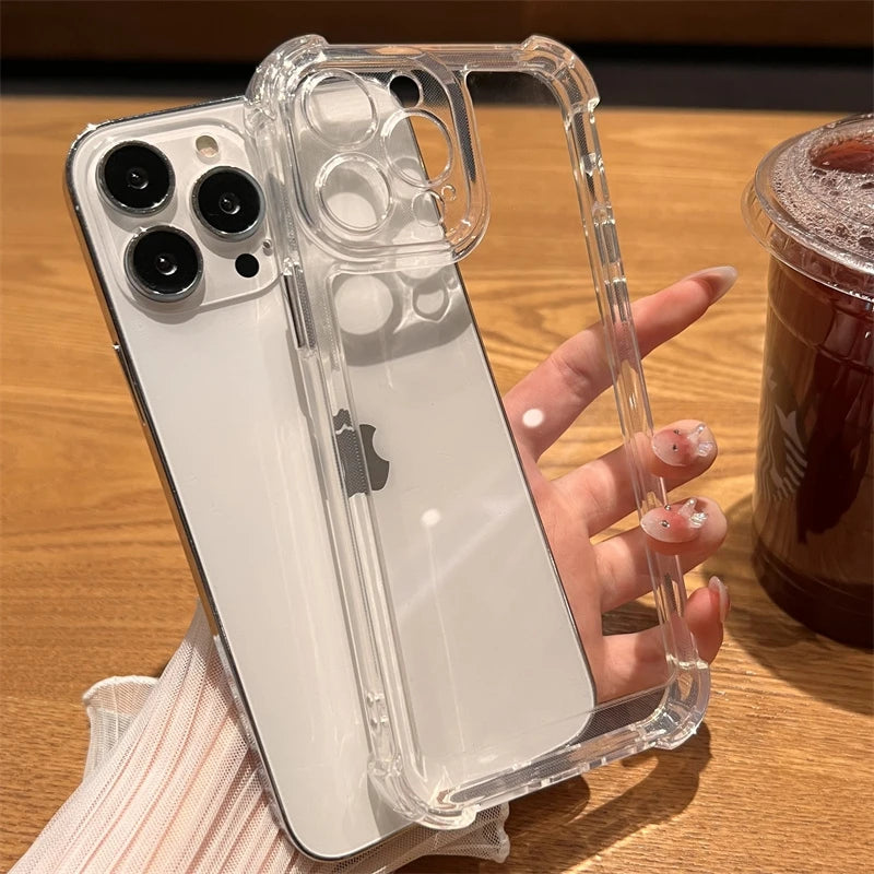 Vintage Luxury Shockproof Clear Case for iPhone