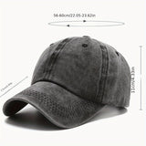 Vintage Washed Denim Baseball Cap Unisex