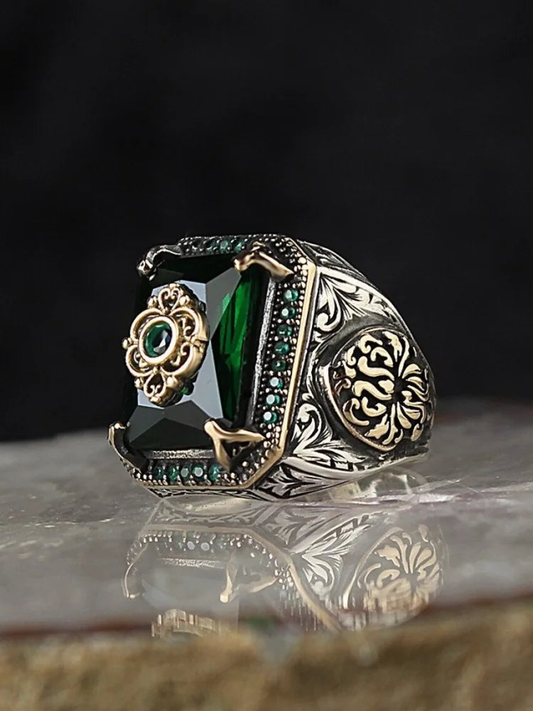 Vintage Retro Handmade Turkish Signet Ring