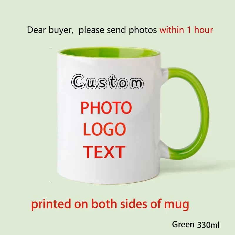 Vintage Personalized Your Photo Coffee Mugs