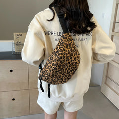 Vintage Leopard Print Fanny Pack Women’s Fashion Bag