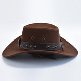 Vintage Suede Cowboy Hat for Parties