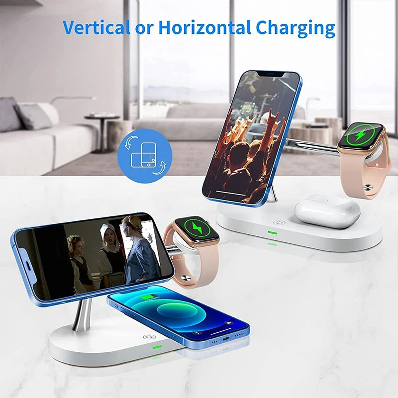 Magnetic 3-in-1 Wireless Charger Stand