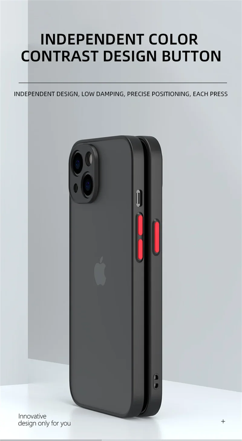 Shockproof Thin Matte Case For iPhone