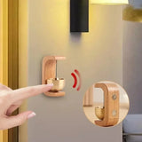 Vintage Wooden Wireless Doorbell Brass Chimes