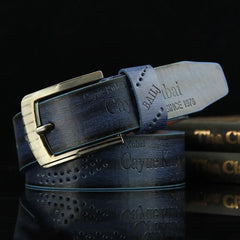 Men's Vintage Leather Belt Luxury Classic Buckle