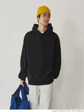 Men's Vintage Solid Color Loose Breathable Pullovers Pocket Hoodies