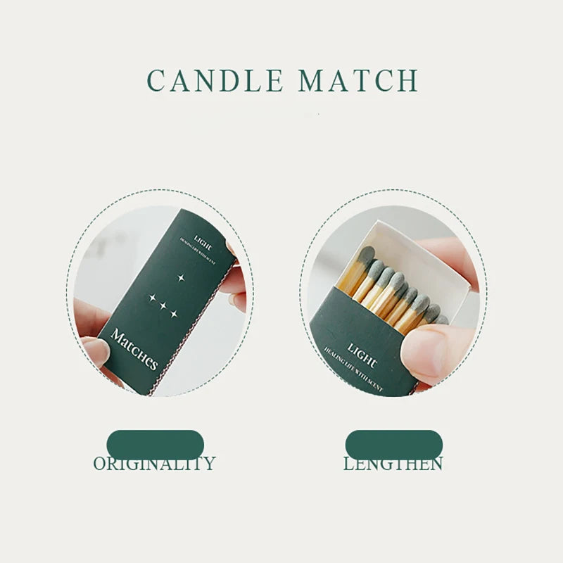 Vintage Long Match Box Aromatherapy Candle