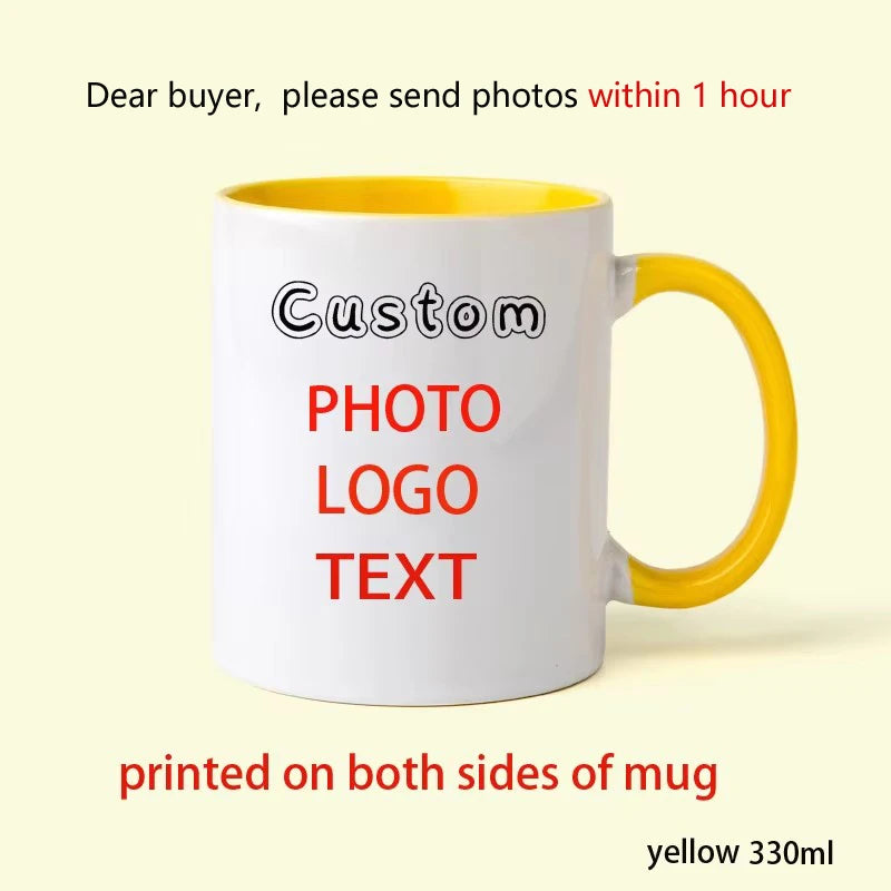 Vintage Personalized Your Photo Coffee Mugs