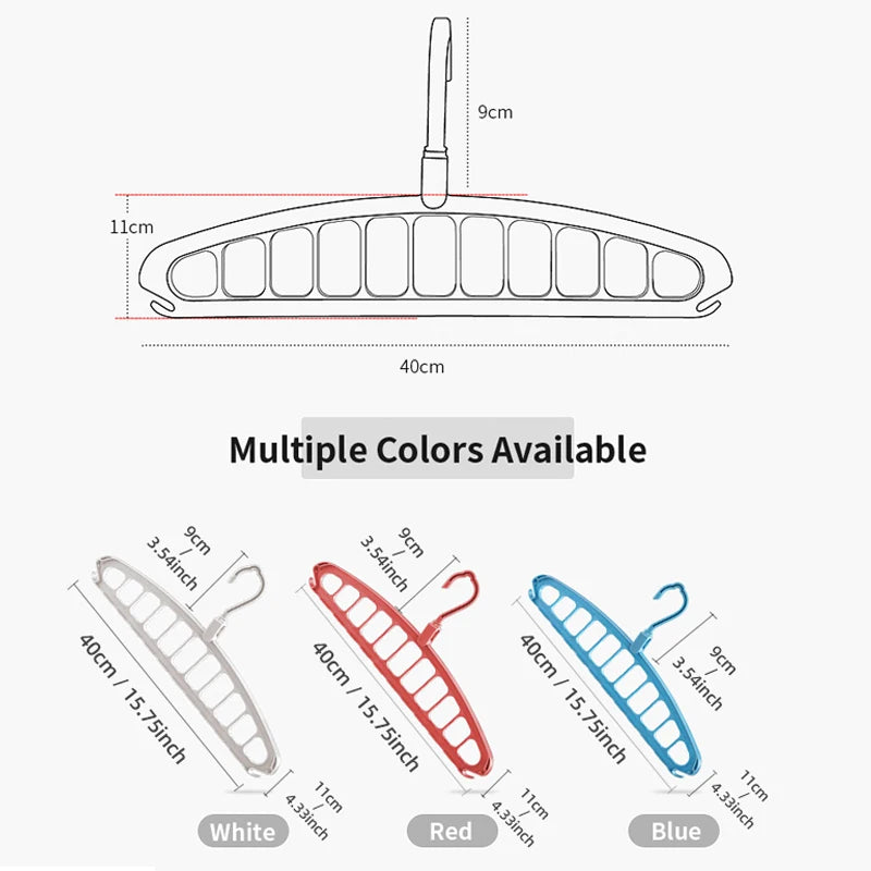 Space-Saving Closet Organizer Multi-Port Hanger