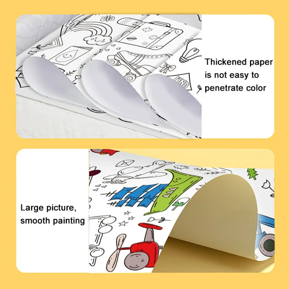 Kids Drawing Roll DIY Coloring Paper