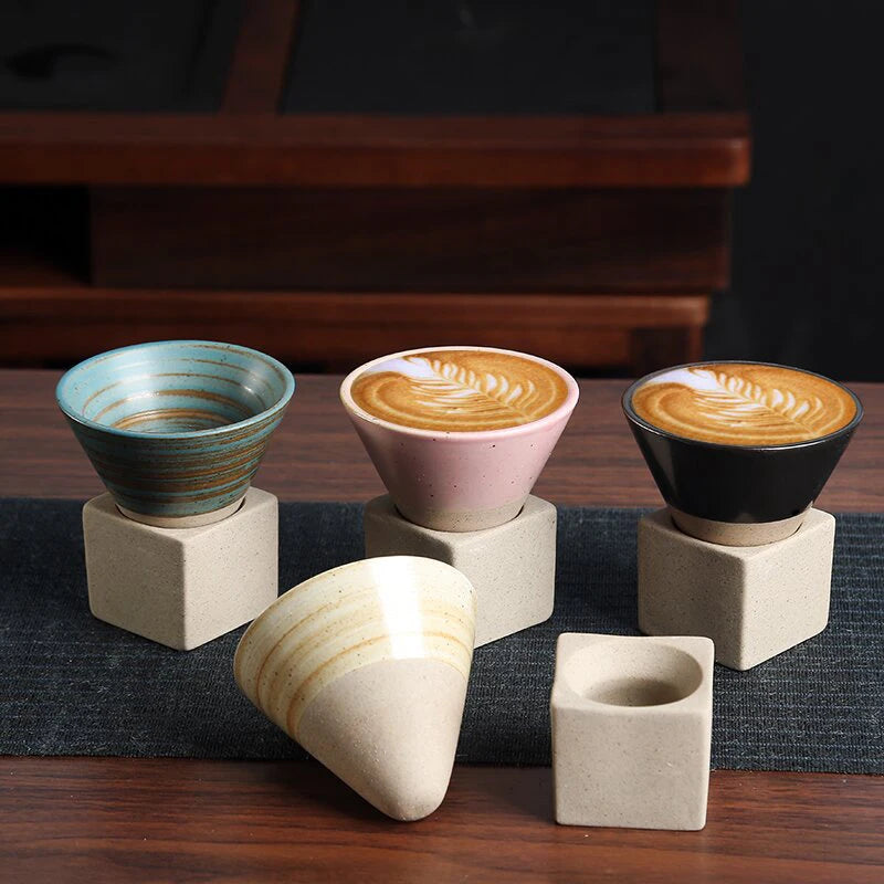 Japanese Style Vintage Ceramic Coffee Cup