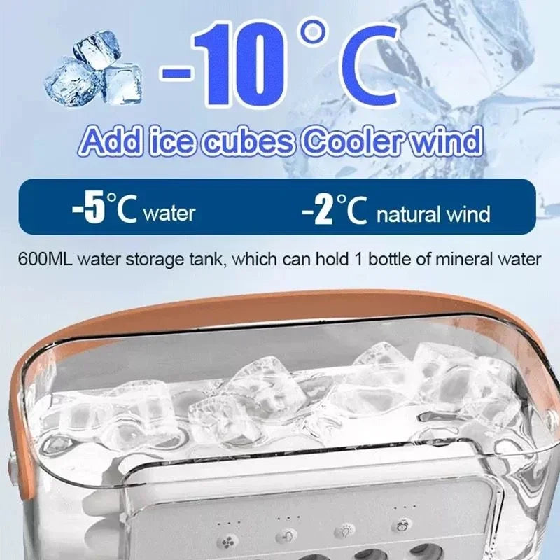 Portable 3-in-1 USB Fan Cooler Humidifier