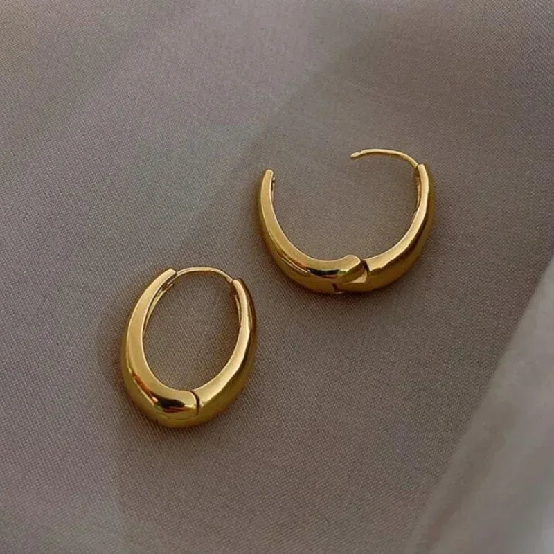 Vintage 2023 Metal Hoop Earrings Women