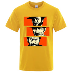 The Good the Bad and Ugly Blondie Angel Eyes Tuco Cowboy T-Shirts