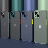 Vintage Shockproof Thin Matte Case For iPhone