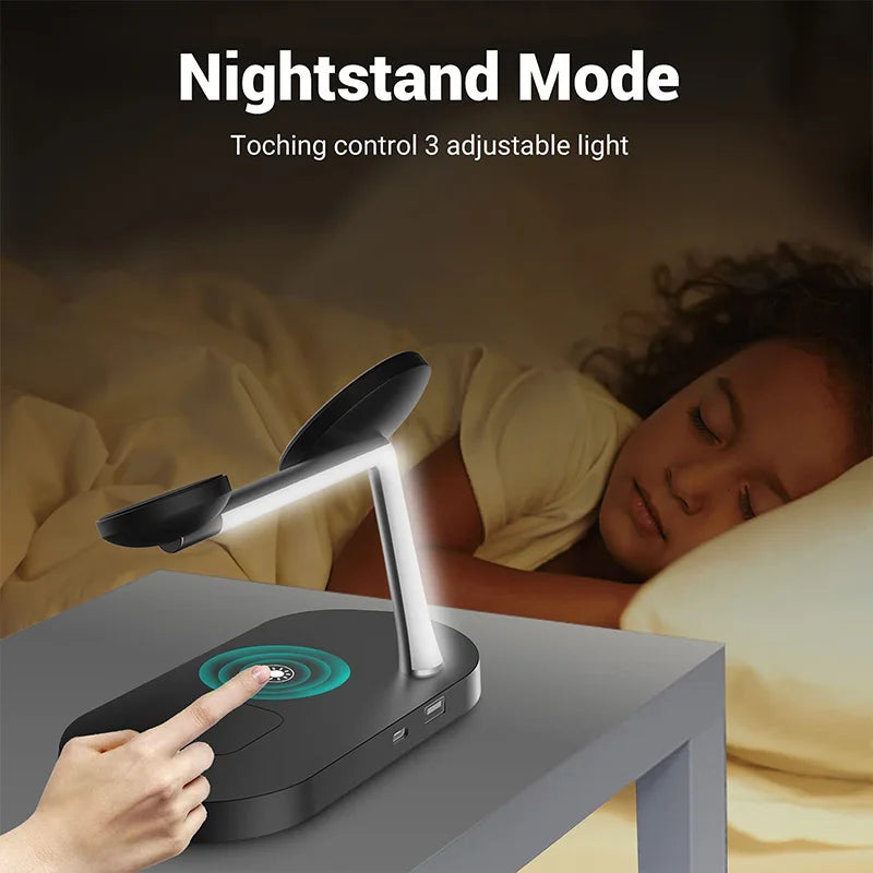 Magnetic 3-in-1 Wireless Charger Stand