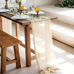 Vintage Semi-Sheer Table Runner