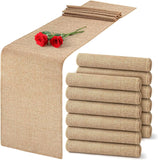 Vintage Natural Jute Linen Table Runner