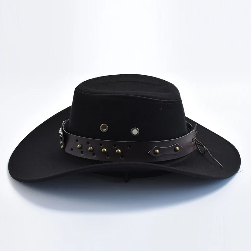 Vintage Suede Cowboy Hat for Parties