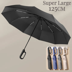 Large Windproof Men’s Umbrella with Automatic Features