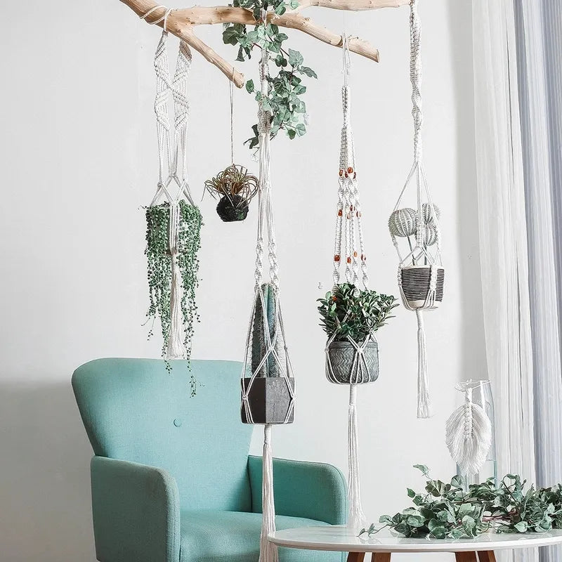 Handmade Macrame Plant Hanger Wall Decor