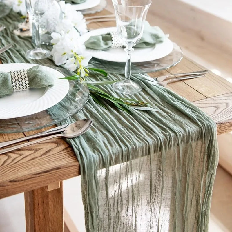 Vintage Semi-Sheer Table Runner