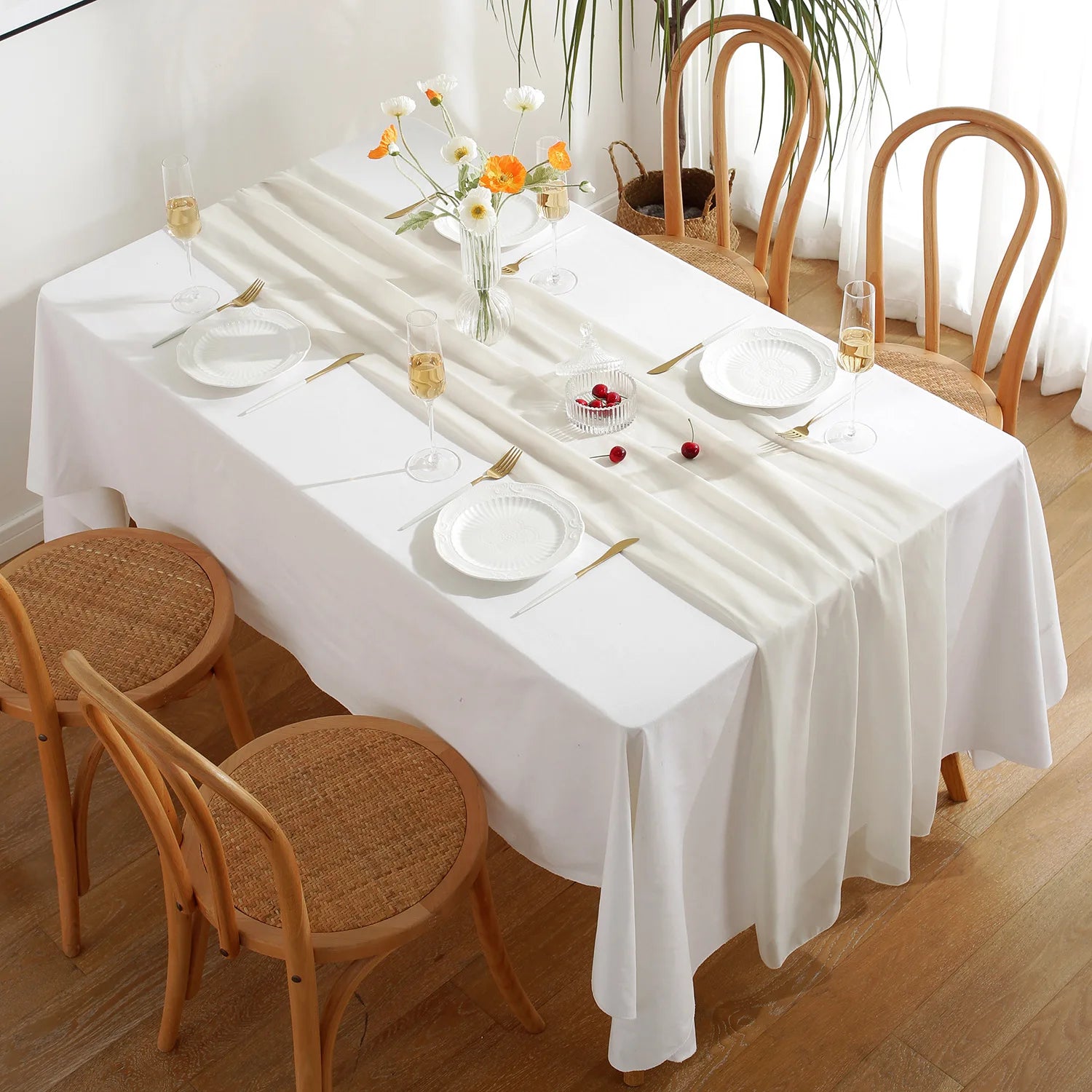 Chiffon Gauze Vintage Table Runner