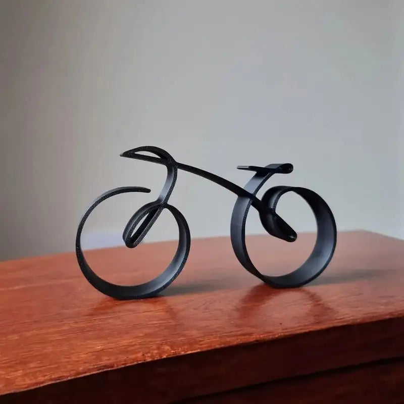 Minimalist Acrylic Bicycle Sculpture Wall Decor