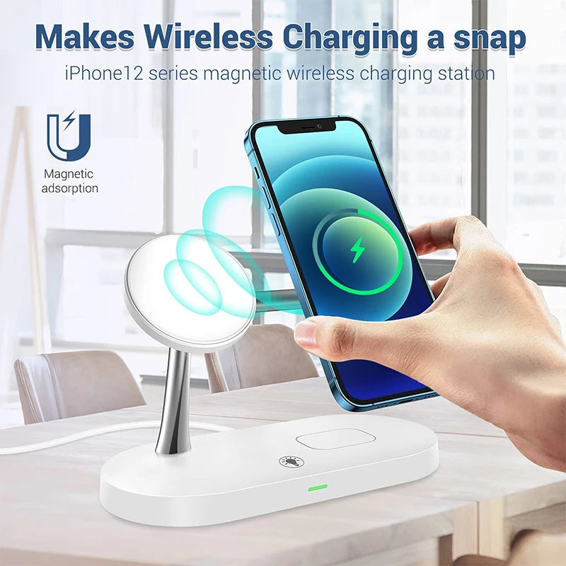 Magnetic 3-in-1 Wireless Charger Stand