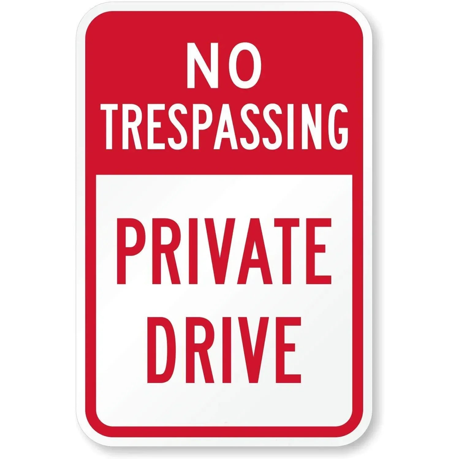 Vintage No Trespassing Warning Metal Signs