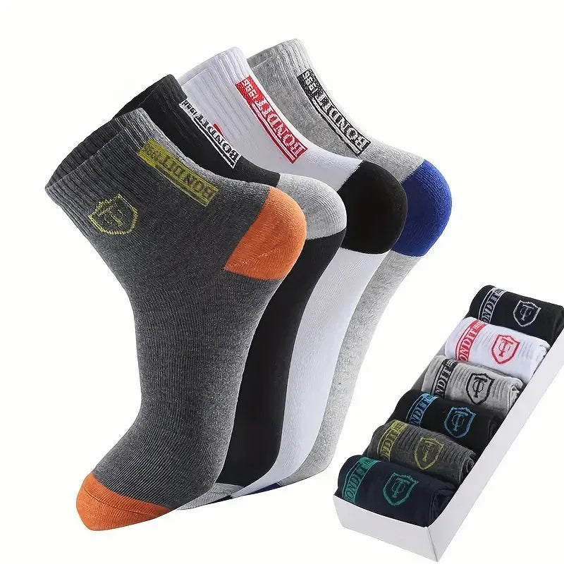 5/10 Pairs Breathable Sweat Absorbing And Deodorizing Business Socks