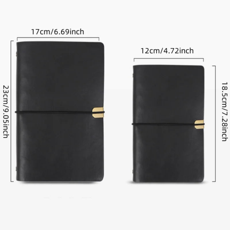 Vintage Soft Pu Leather Travel Journal Notebook