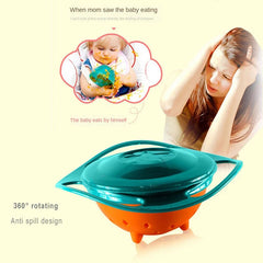 Spill-Proof Gyro Bowl Baby Feeding Dish