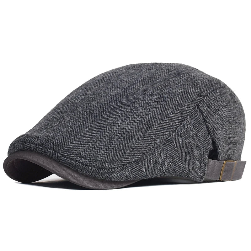 Men's Winter Wool Vintage Newsboy Cap